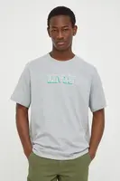 Bavlněné tričko Levi's šedá barva, s potiskem