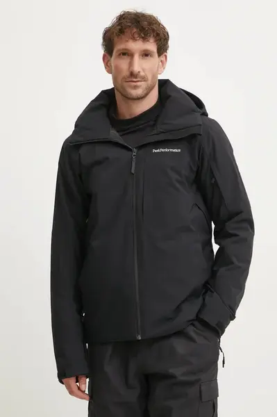 Lyžařská bunda Peak Performance Maroon černá barva