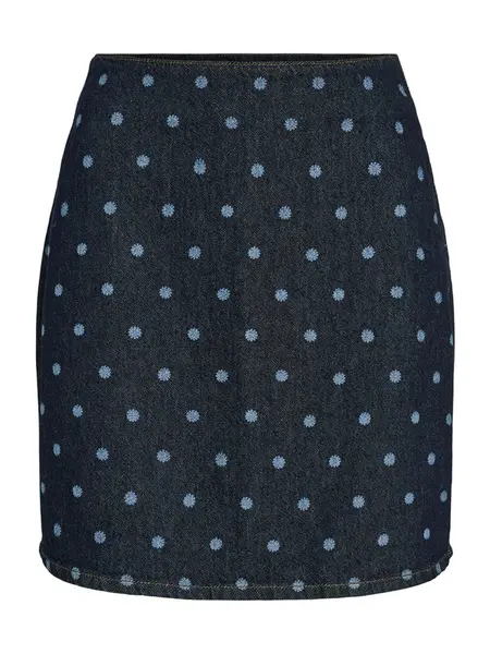VILA Sukňa 'VIPAL'  tmavomodrá / modrá denim