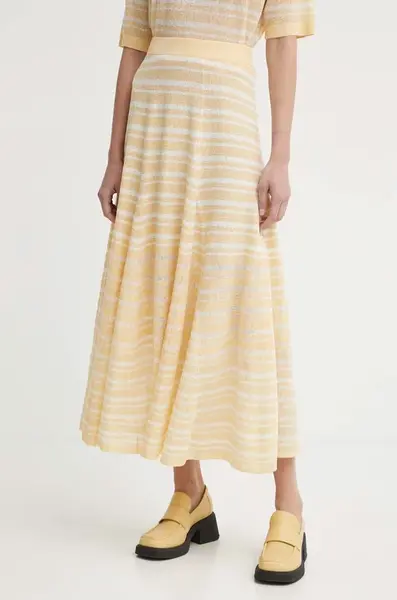 Sukně s příměsí lnu AERON THEO