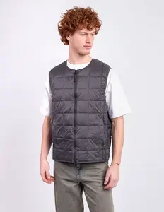 Taion Crew Neck Zip Down Vest D.CHARCOAL XL