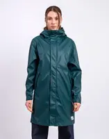 Herschel Supply Long Classic Rain Jacket Women's Dark Sea L