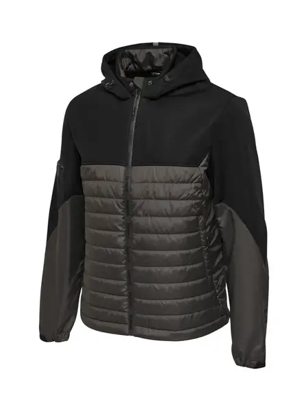 Hummel Športová bunda  tmavosivá / čierna