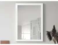 Nástěnné zrcadlo Thea 48x68 cm, bílé