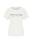 TOM TAILOR Tričko  námornícka modrá / biela