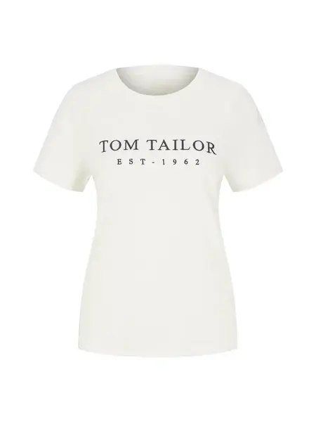 TOM TAILOR Tričko  námornícka modrá / biela