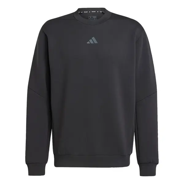 ADIDAS PERFORMANCE Športová mikina 'Designed For Training'  čadičová / čierna