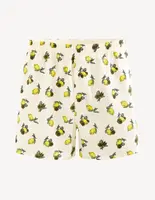 Žlto-krémové pánske vzorované trenírky Celio Giwolemon