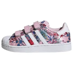 ADIDAS ORIGINALS Tenisky 'Liberty London Superstar'  petrolejová / ružová / červená / biela