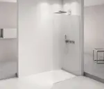 Polysan Architex - Sprchová stěna Walk-In, 116x210 cm, chrom/Flute sklo AXC120FL