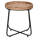 ODKLÁDACÍ STOLEK, jedle, černá, barvy jedlového dřeva