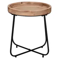 ODKLÁDACÍ STOLEK, jedle, černá, barvy jedlového dřeva