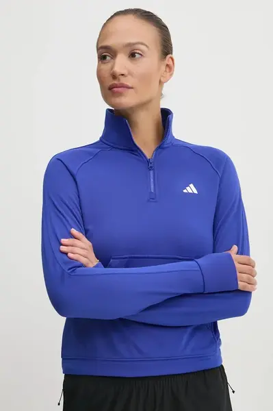 Tréninková mikina adidas Performance Game & Go modrá barva, IX5063