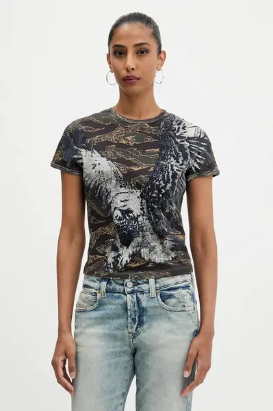 Bavlnené tričko Diesel T-UNCUTIE-LONG-R1