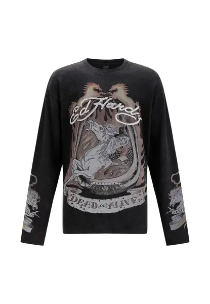 Ed Hardy Tričko  zmiešané farby / čierna
