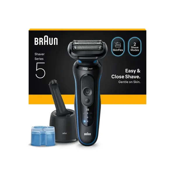 Braun Series 5 52-B7000CC elektrický holicí strojek + stanice SmartCare modrý