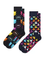 Happy Socks Ponožky '2-Pack Cat Socks'  zmiešané farby