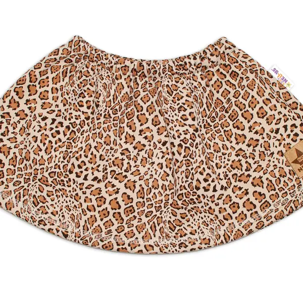 Baby Nellys Dětská sukně Gepard - hnědá, vel. 80 vel.  80