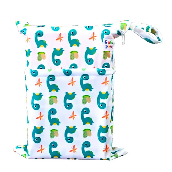 GaGa's pleny Nepromokavý pytel Zelený dinosaurus