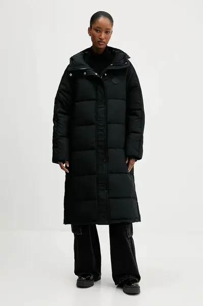 Bunda Converse černá barva, zimní, CVW5J004