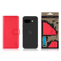 Flipové pouzdro Tactical Field Notes pro Google Pixel 9a, červená