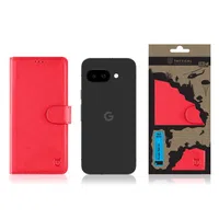Flipové pouzdro Tactical Field Notes pro Google Pixel 9a, červená
