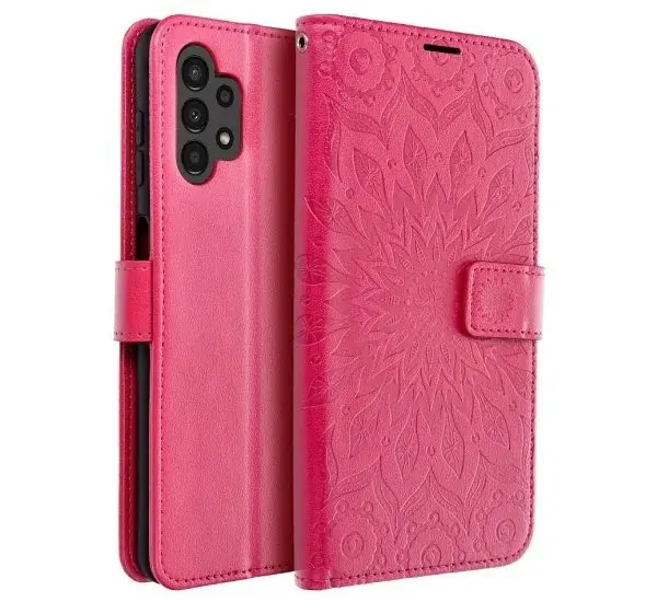 Flipové pouzdro MEZZO Book case pro Samsung Galaxy S25 Edge, mandala magenta
