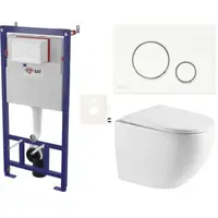 Závesný wc set do ľahkých stien / predstenová SAT SIKOSSREX6770K