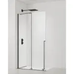 Sprchová zástena walk-in 140 cm SAT Xmotion PVD Gun metal SATBWIXM140GM