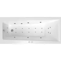 Masážna vaňa SIKO Idea Plus 170x75 cm MEDIUM akrylát ľavá SIKOHMMID170L