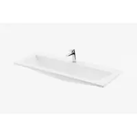 Ravak Clear umývadlo 80x38 cm otvor pre batériu, bez prepadu CLEARUM80