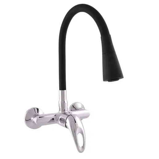 RAV SLEZÁK Sázava drezová batéria so silikónovým ramienkom čierna matná/zlatá sa302.0/13 SA302.013