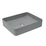 Umývadlo na dosku SAT Infinitio 50x40 cm šedá mat bez prepadu SATINF5040LGRM