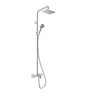 Hansgrohe Vernis Shape sprchový systém na stenu s termostatickou batériou chróm 26284000