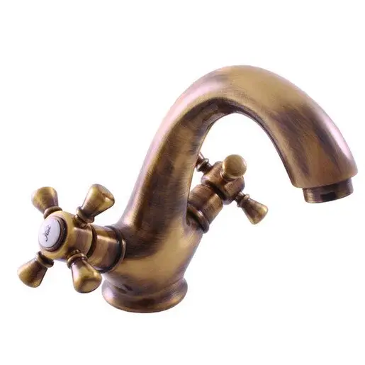 RAV SLEZÁK Morava umývadlová batéria bez výpuste stará mosadz MK328.0SM