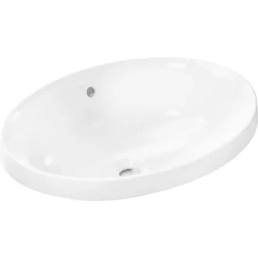 Hansgrohe Xuniva D zápustné umývadlo 55x40 cm bez otvoru pre batériu, s prepadom 61058450