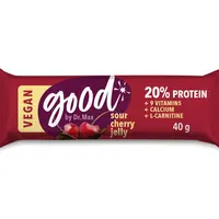 Dr. Max Protein Bar 20% Sour Cherry Vegan proteinová tyčinka 40 g
