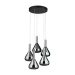 LED závesné osvetlenie Cinque Cipera čierna 345030532