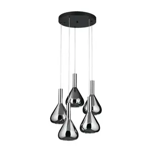 LED závesné osvetlenie Cinque Cipera čierna 345030532