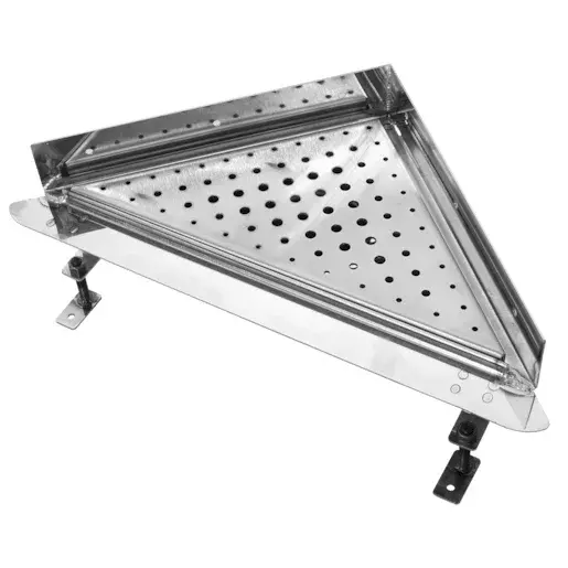 Rohový odtokový žľab 30x30 cm nerez ZLABROH