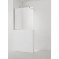 Sprchová zástěna SAT Walk-in 90x100 cm na nižšiu priečku SATBWIS90PR