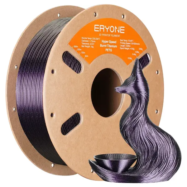 ERYONE High Speed PETG Filament 1kg - Burnt Titanium Rose Red