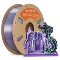 ERYONE High Speed Four-color Silk PLA Filament 1kg - Royal Essence (Black & Purple & Silver & Dark Green)