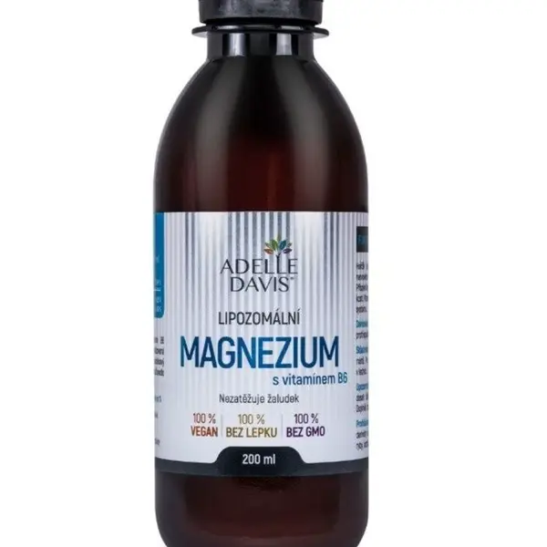 Adelle Davis Lipozomální Magnézium s vitamínem B6 200 ml