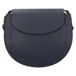 Dámska kožená crossbody kabelka Italia Locita - tmavo modrá