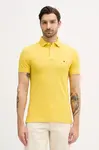Polo tričko Tommy Hilfiger pánské, zelená barva, MW0MW17771