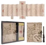 Darčekový set Harry Potter: Záškodnícka mapa (A5 svietiaci blok - pero - mapa)