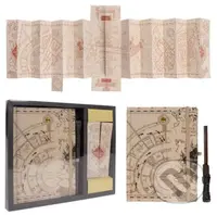 Darčekový set Harry Potter: Záškodnícka mapa (A5 svietiaci blok - pero - mapa)