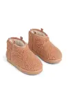 Dětské sněhule Liewood Alban Pile Shoes oranžová barva, LW20799