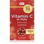 GS Vitamin C 1000 mg se šípky tablety pro podporu imunitního systému, krásnou pleť a nehty 130 cps